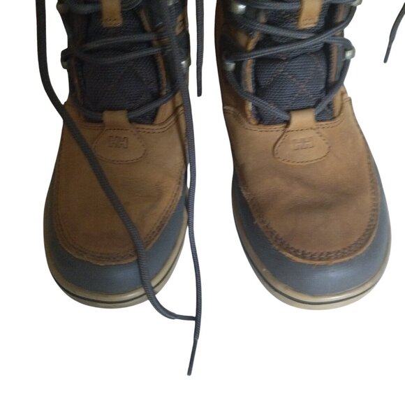 HELLY HANSEN WOMEN'S SIZE 6 BROWN LACE UP WINTER GARIBALDI WATERPROOF SNOWBOOTS - Picture 3 of 8